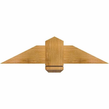 Ekena Millwork Eugene Rough Sawn Timber Gable Bracket, Western Red Cedar, 36"W x 9"H x 6"D x 6"F, 6/12 Pitch GBW036X09X0606EUG00RWR